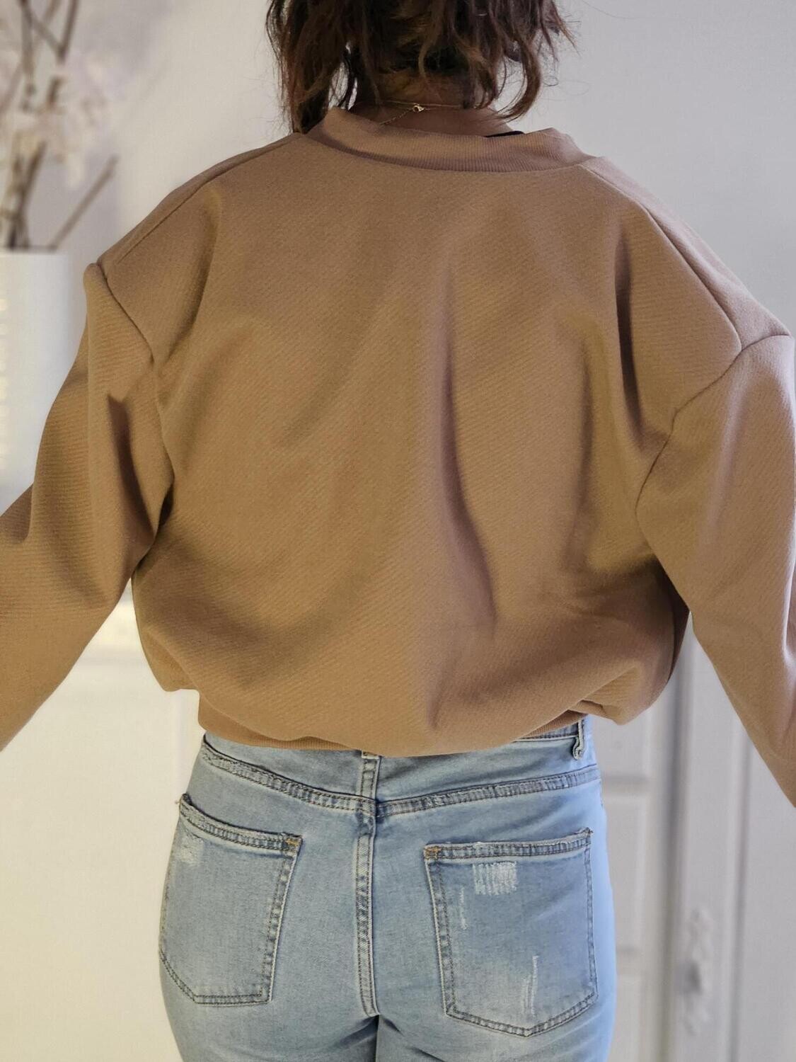 VESTE BOMBER COURT MADE IN ITALIE - Ellarmonie