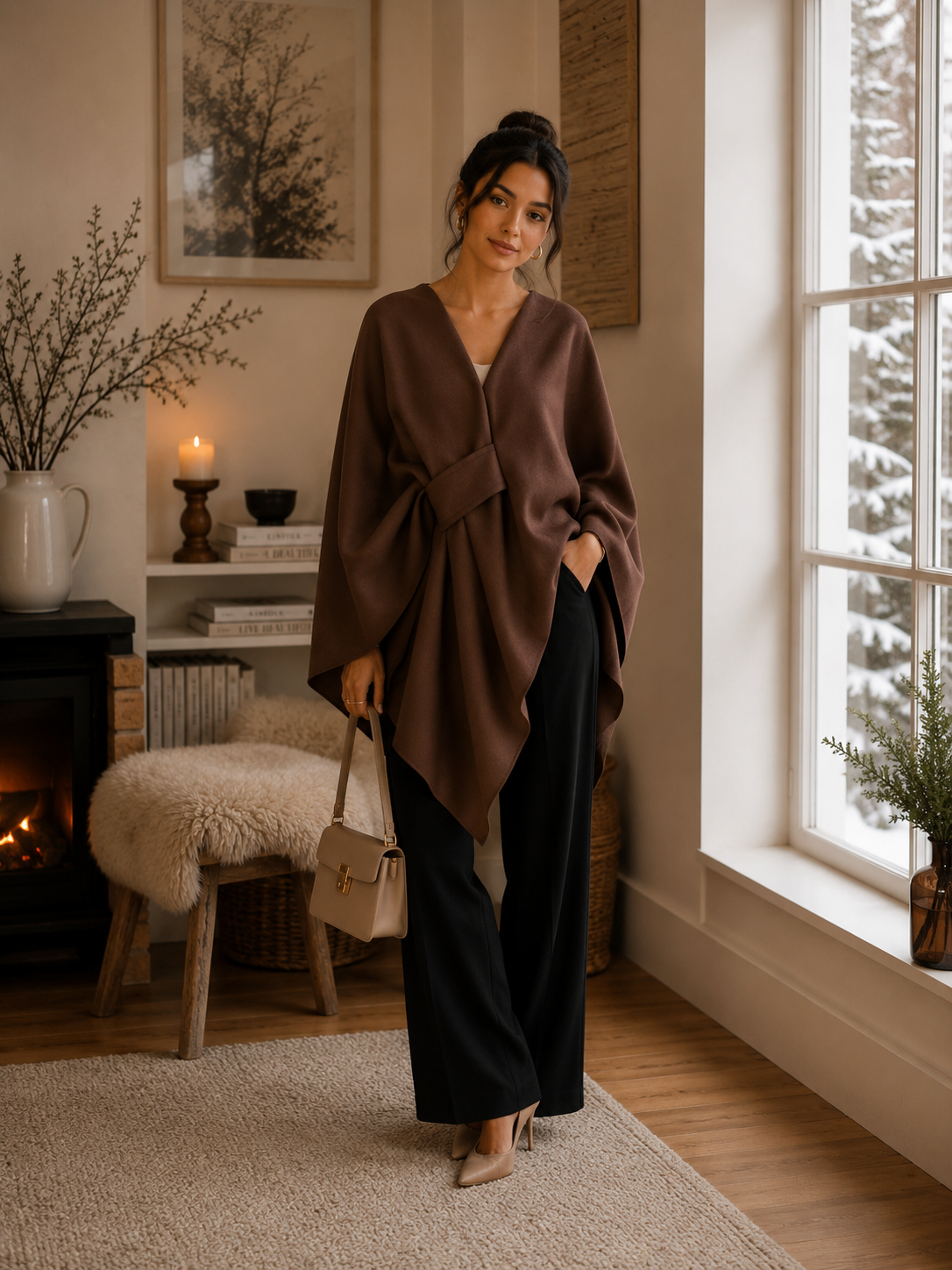 PONCHO MADE IN ITALIE - Ellarmonie