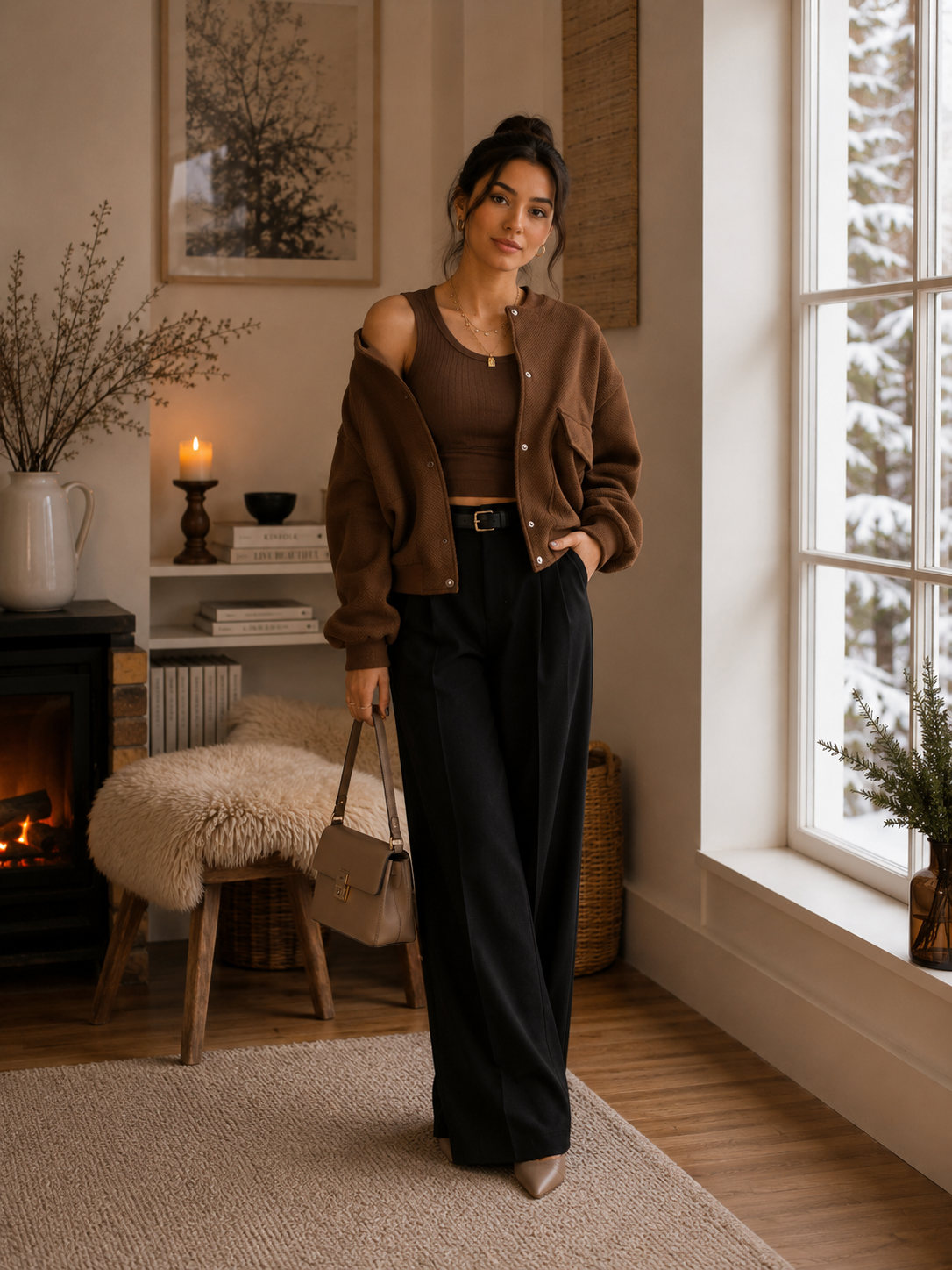 VESTE BOMBER COURT MADE IN ITALIE - Ellarmonie