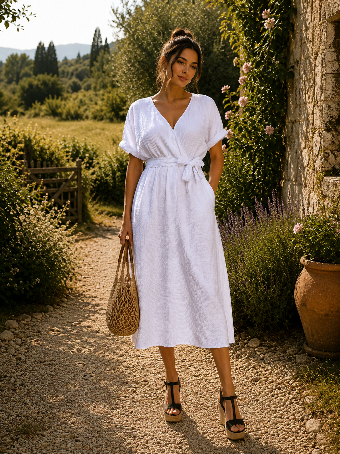 ROBE BLANCHE MADE IN ITALIE - Ellarmonie