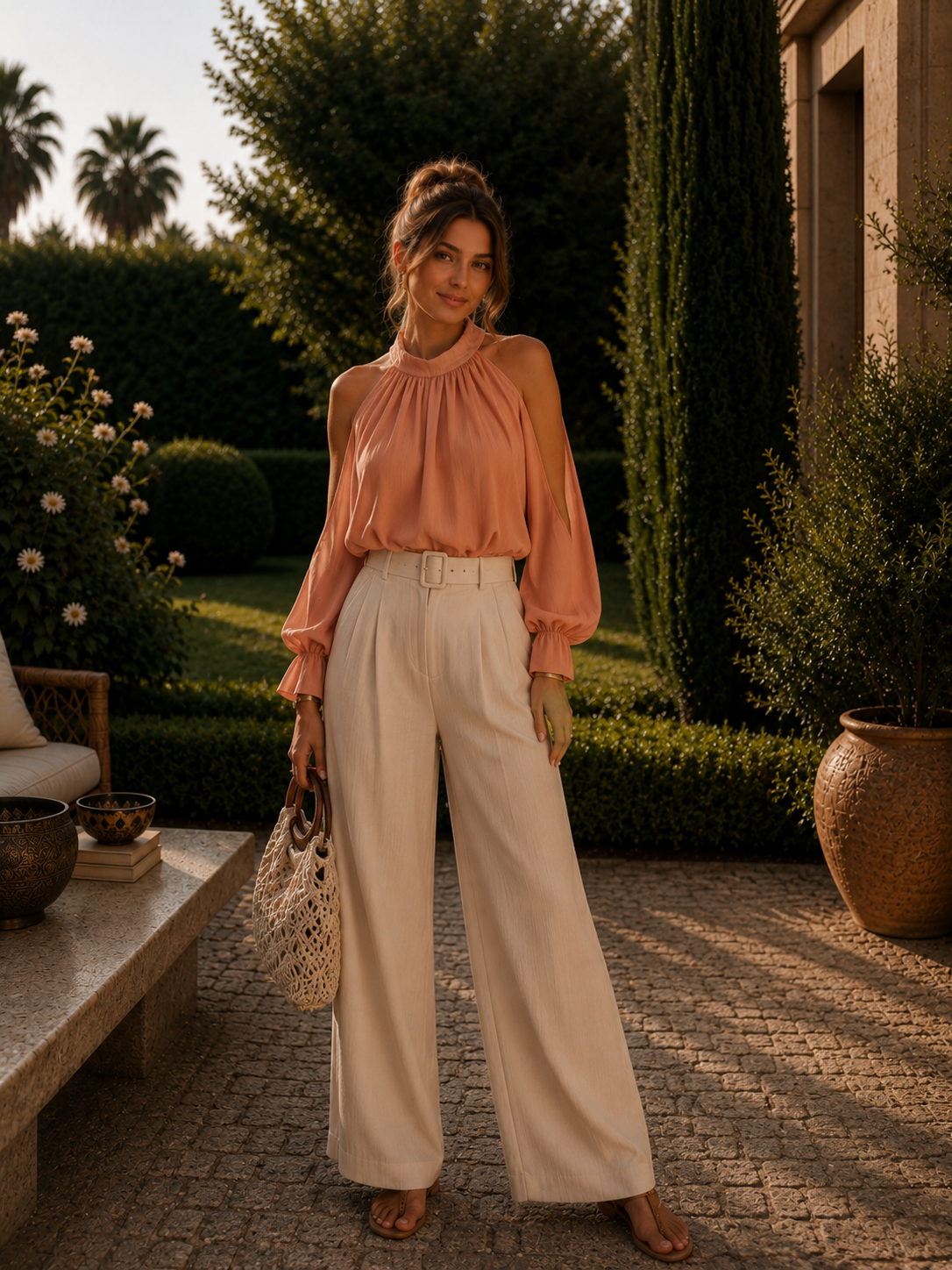 BLOUSE AMPLE A MANCHES FENDUES MADE IN ITALIE - Ellarmonie