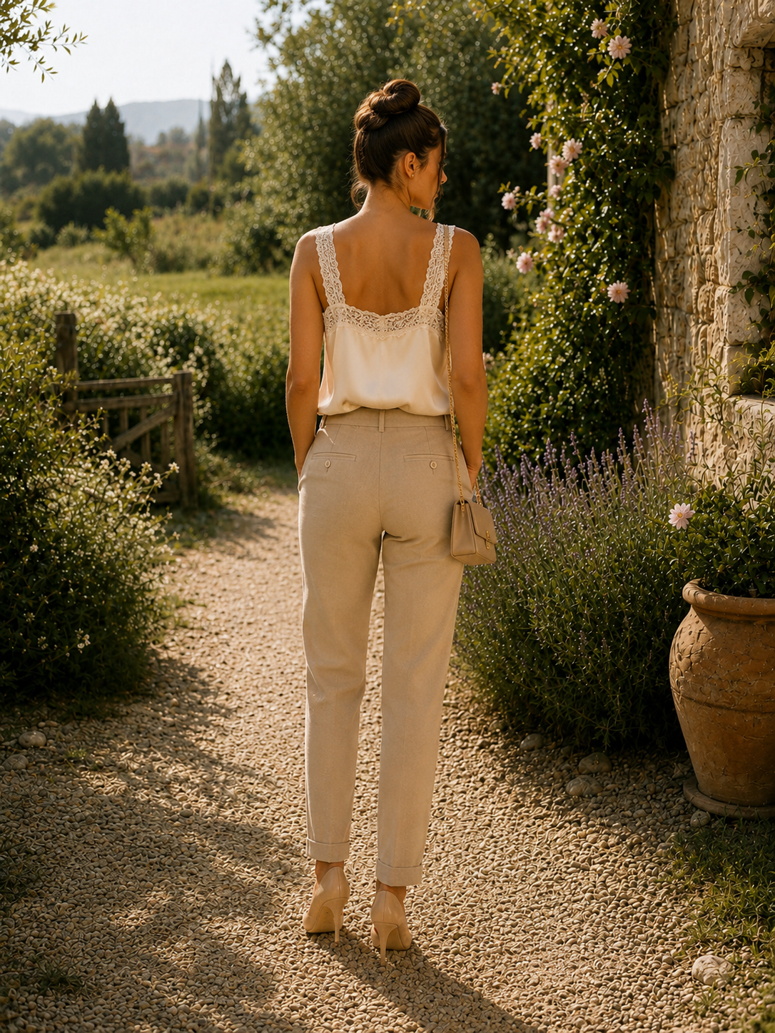 DEBARDEUR A DENTELLE MADE IN ITALIE - Ellarmonie